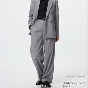 Uniqlo Grey Wide Leg Pants
